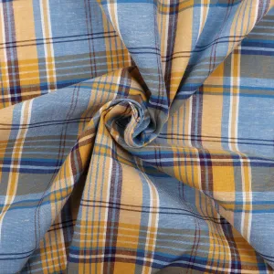 Shirting Blue & Yellow Plaid