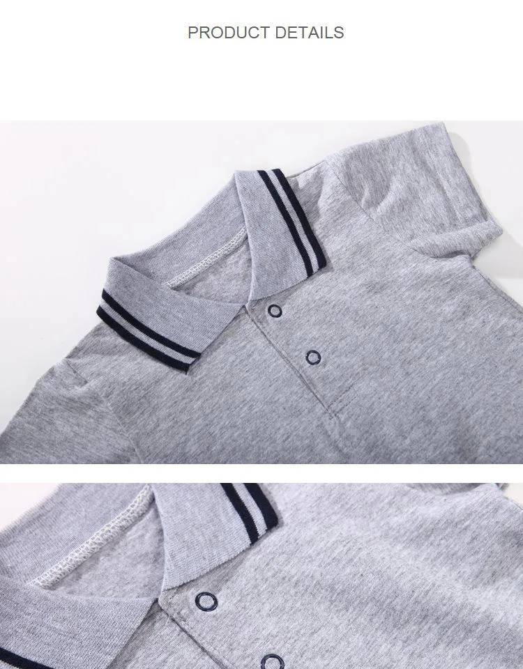 Short Sleeve Baby Romper Light Blue