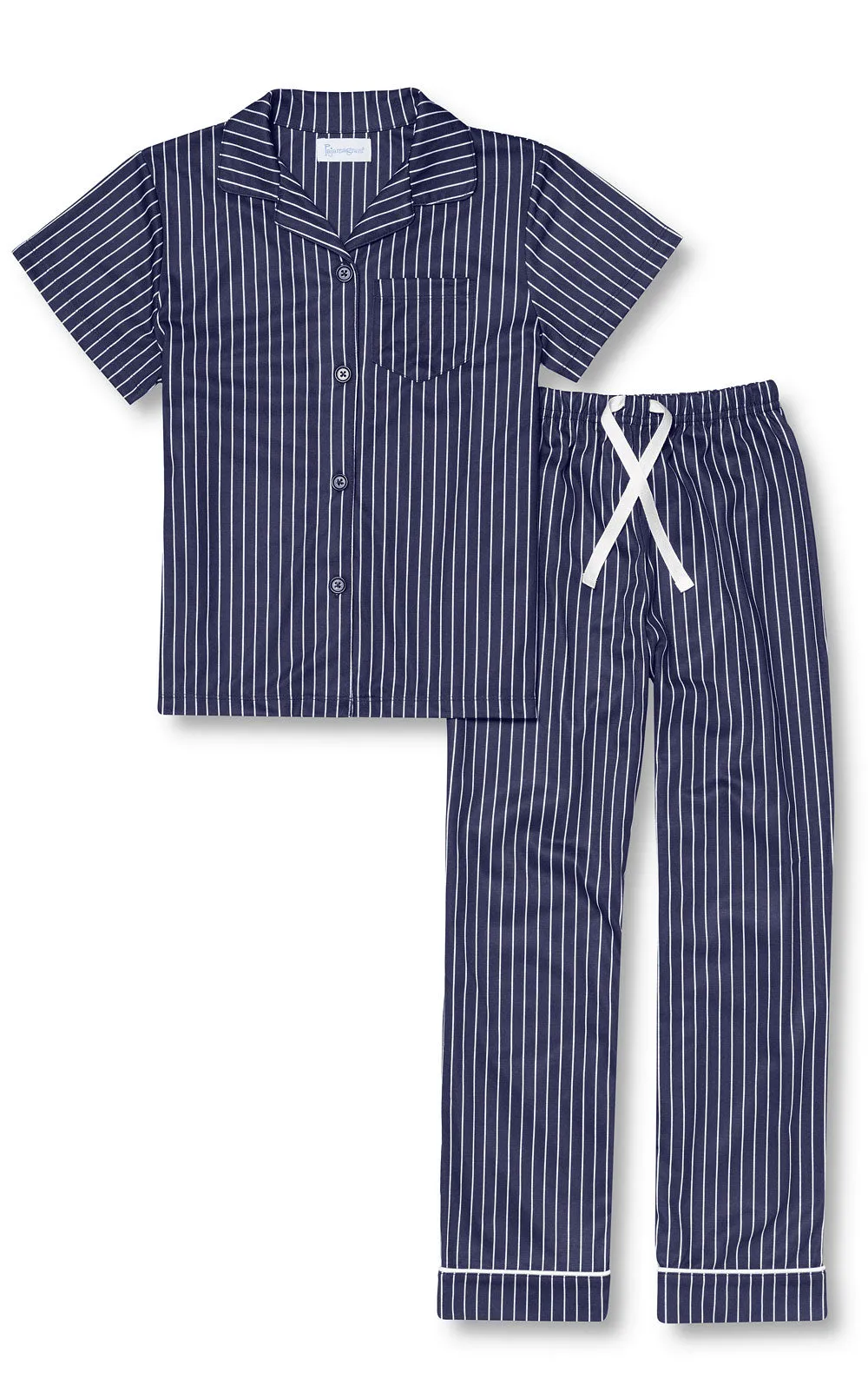 Short Sleeve Button-Front Unisex Kids Pajamas