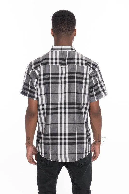 Short Sleeve Checker Shirts for Men