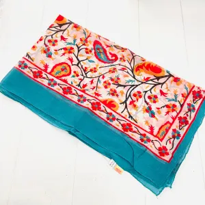 SILK PRINTED SCARF 60X180cm