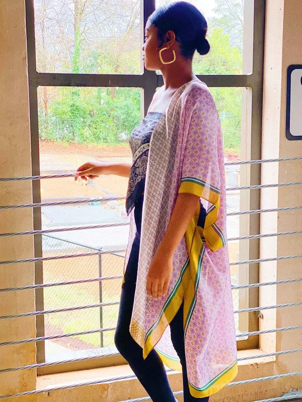 Silky Printed Kimono