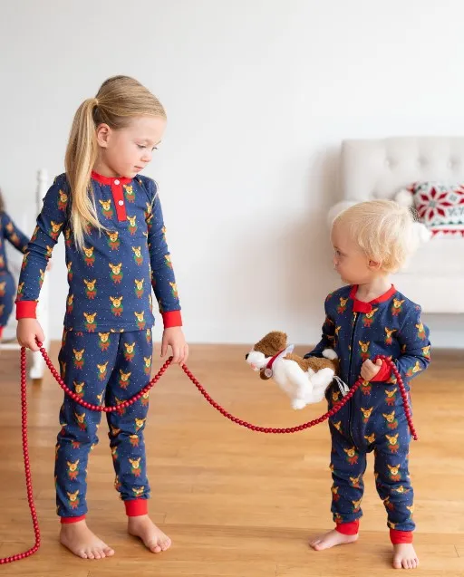 Size 6MO, 24MO & 2T: Dasher Zip Up Pajamas