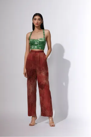 SK Print Bustier w/ Trousers SS21098-1
