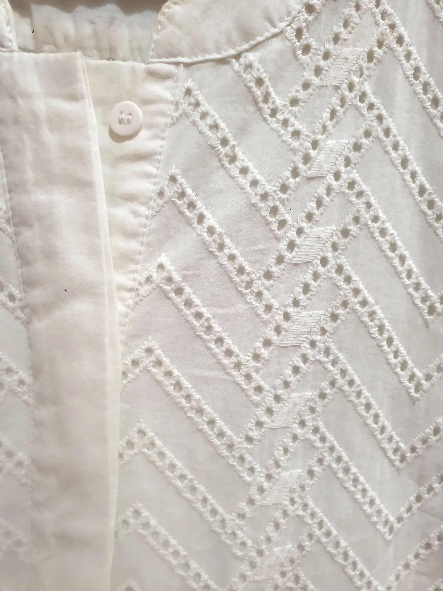 Skin & Threads white cotton dress size 3, best fits 10