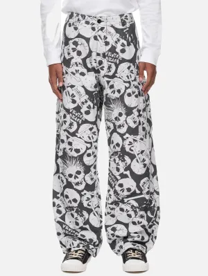 Skull Printed Pants