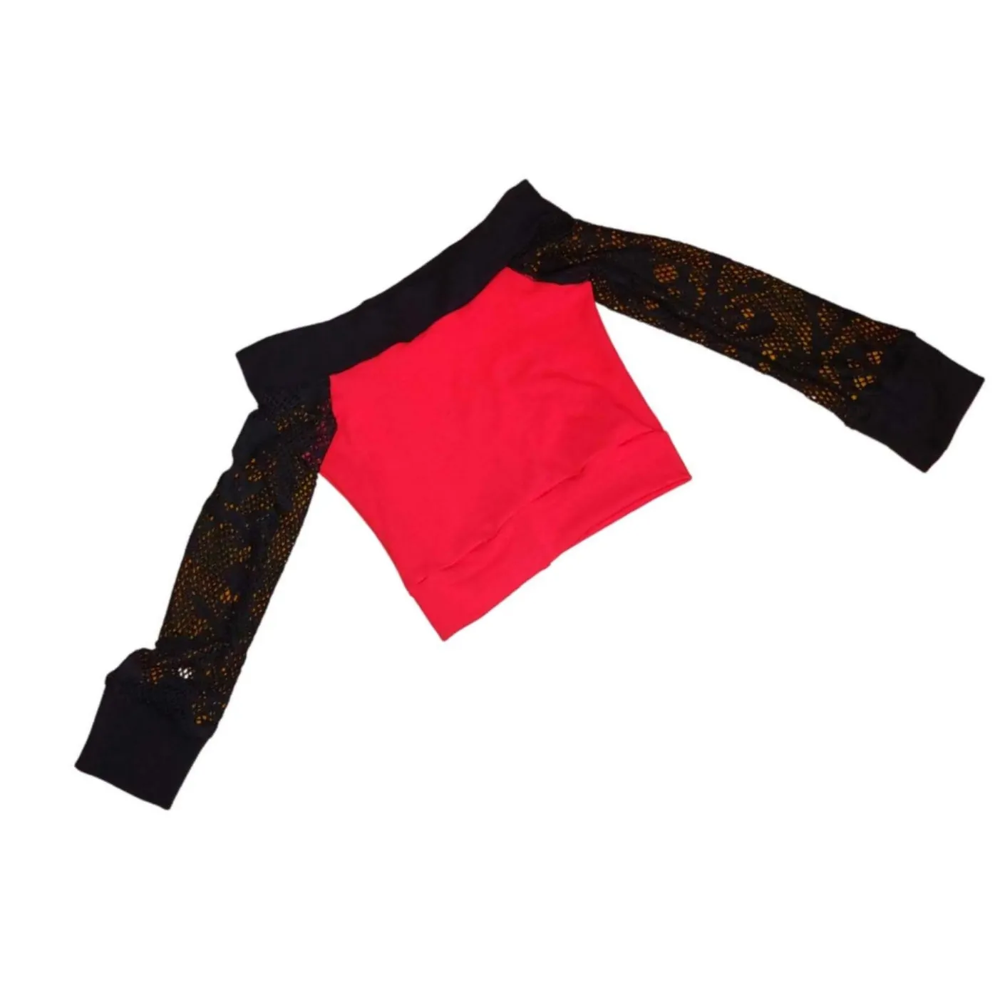 Skullicious Off the Shoulder Shirt Mesh Skull Fashion for Girls