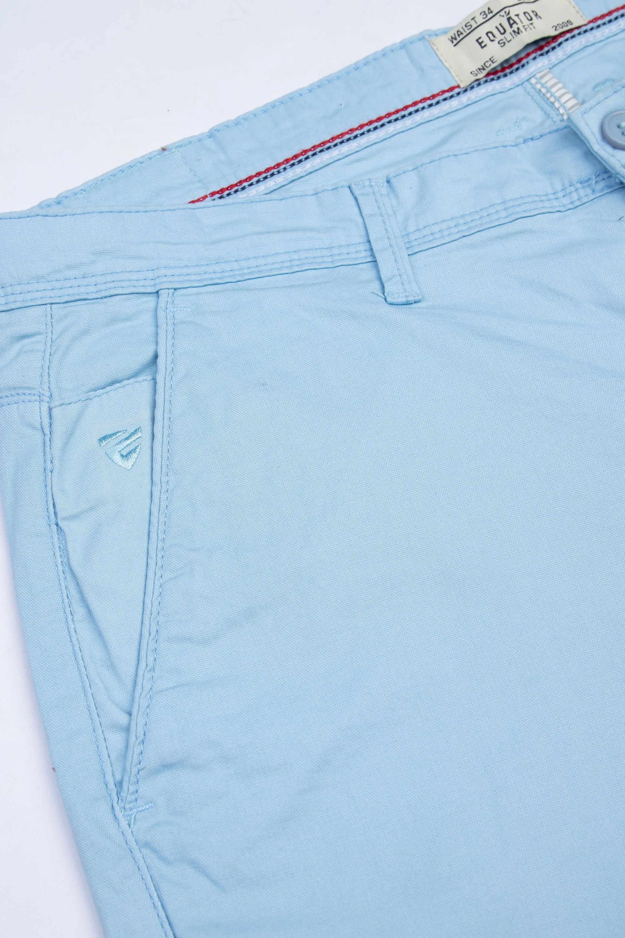 Sky Blue Cotton Pants