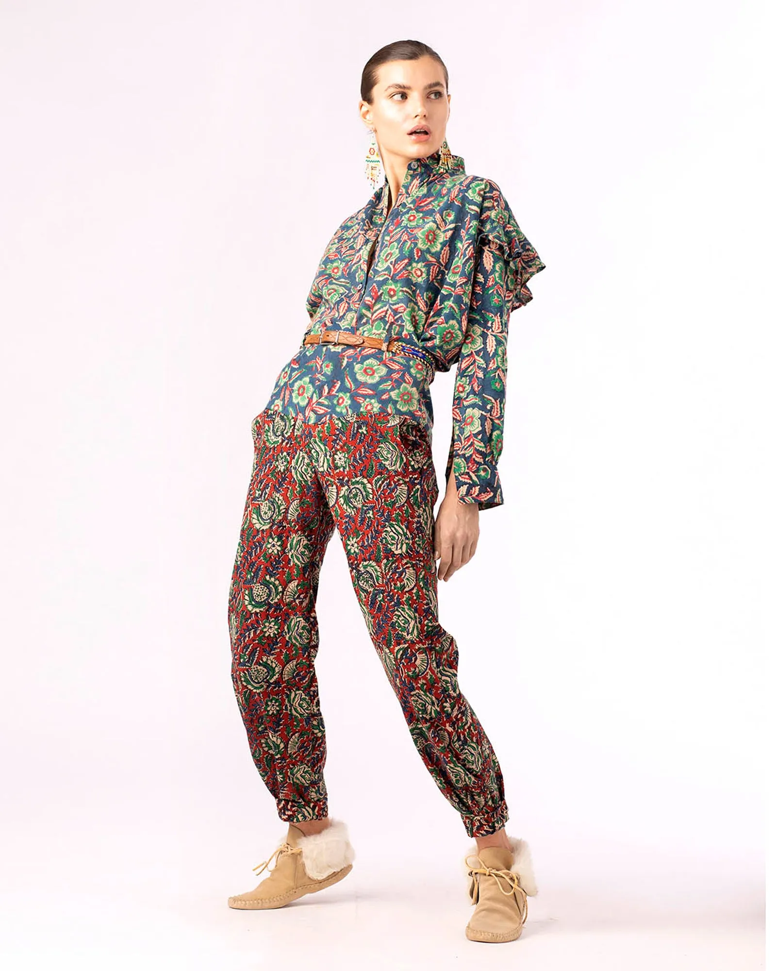 Slope Floral Patchwork Pant