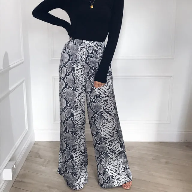 Snake Printed Pants