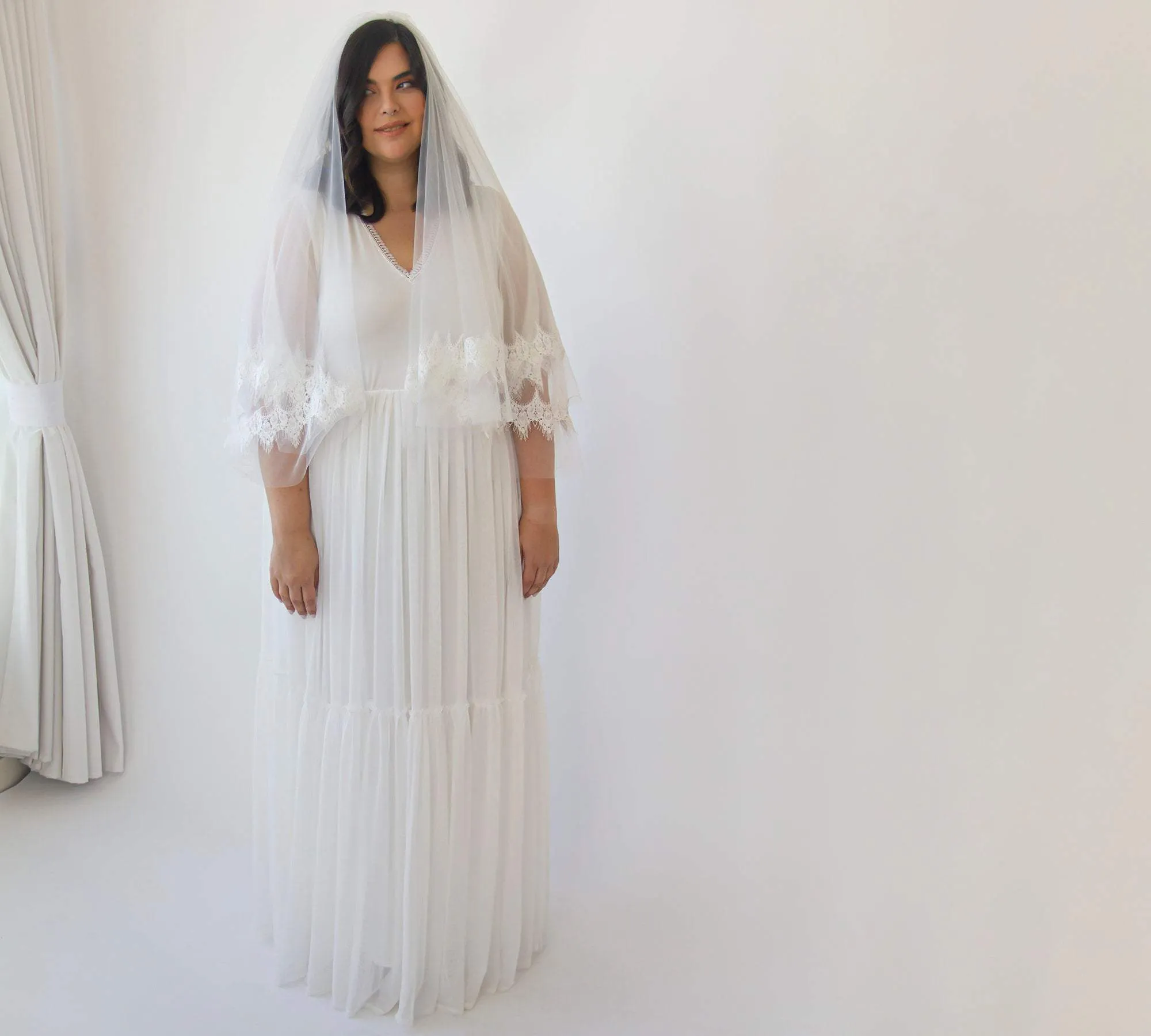 Soft wedding veil #4062