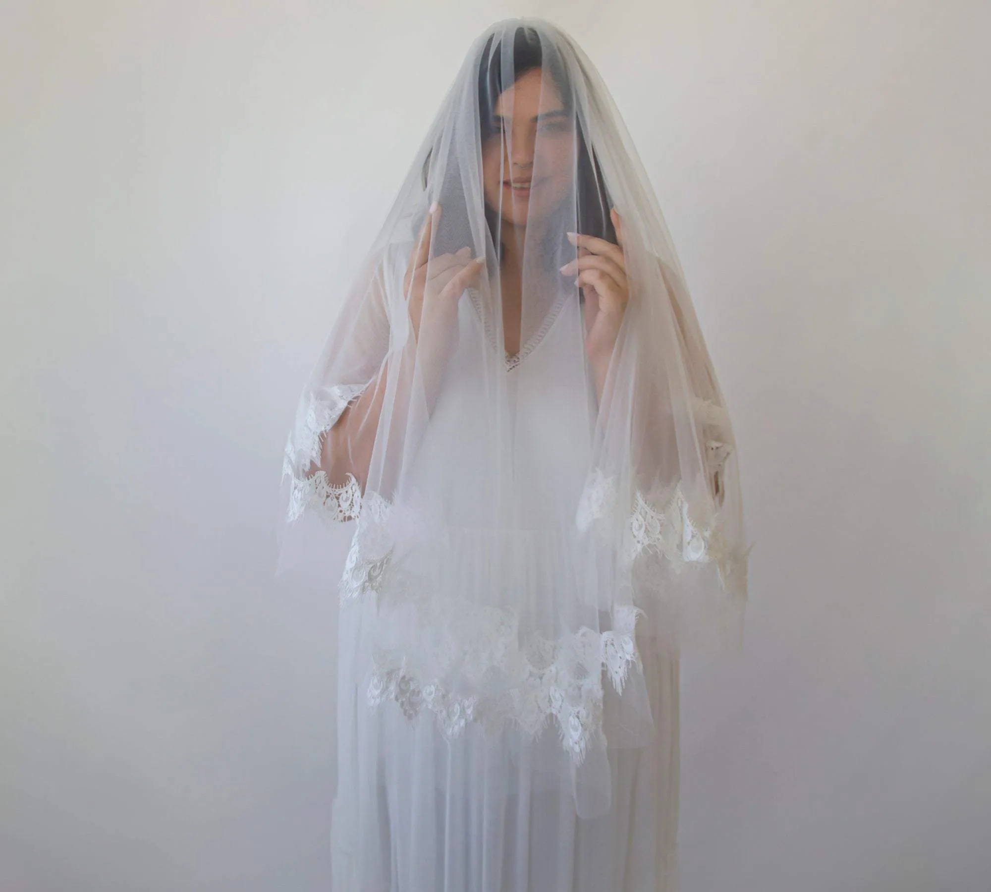 Soft wedding veil #4062