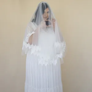 Soft wedding veil #4062