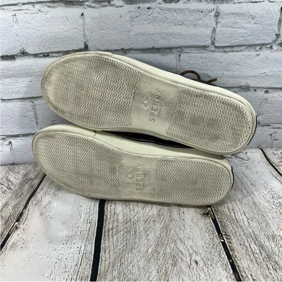 Sperry Mens Striper II CVO Wool Plaid Sneaker Sz 12