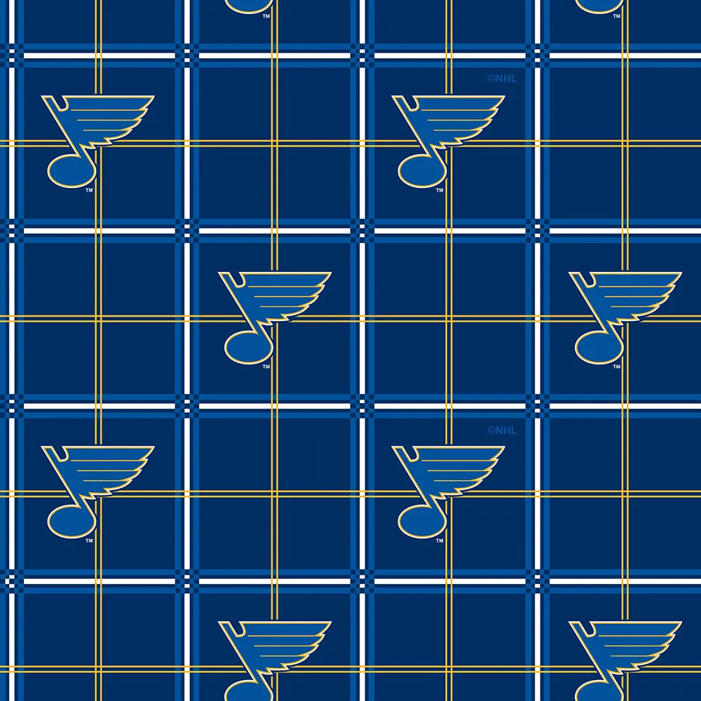 ST. LOUIS BLUES-Plaid Flannel-100% Cotton-023SLB