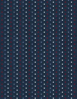 Stars of Valor by Wilmington Prints LITTLE STARS ALLOVER/NAVY