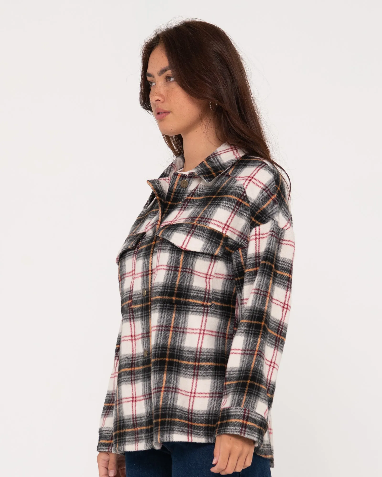 Stemming Oversized Plaid Shirt