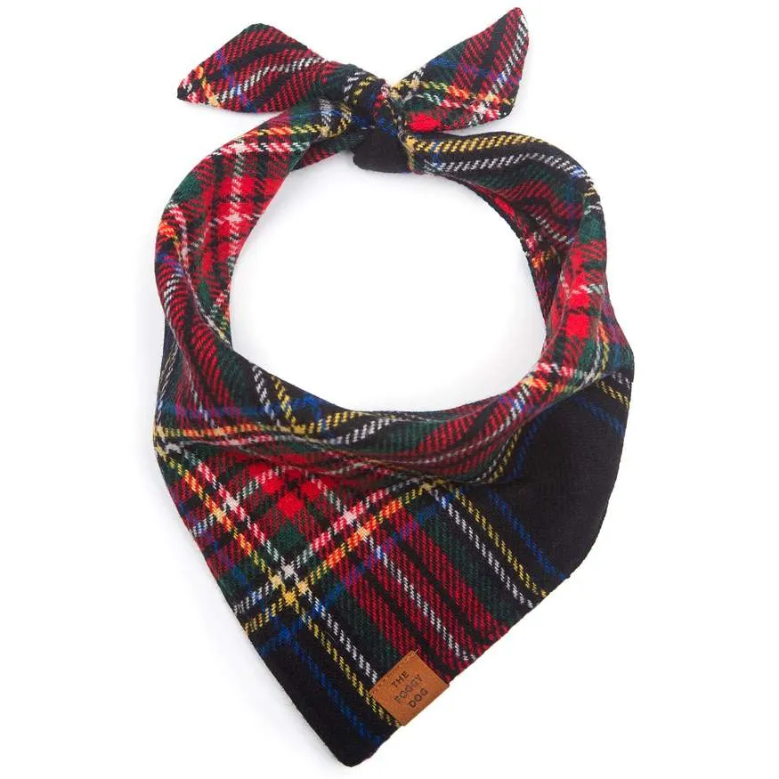 Stewart Plaid Wool Dog Bandana