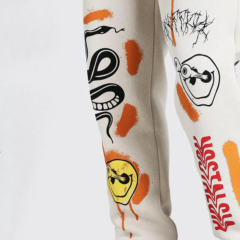 Street Style Harajuku Graphic Prints Jogger Pants - 3 Colors