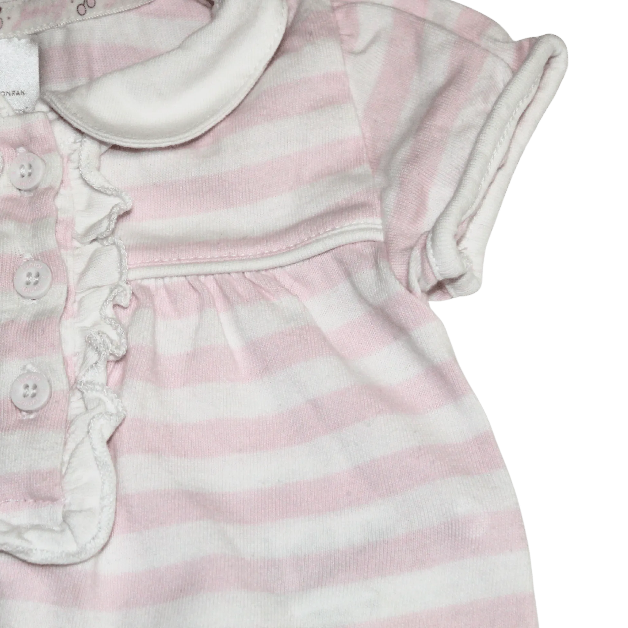 Striped Collared Romper