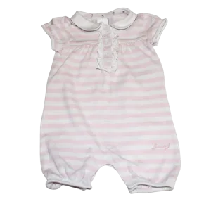 Striped Collared Romper