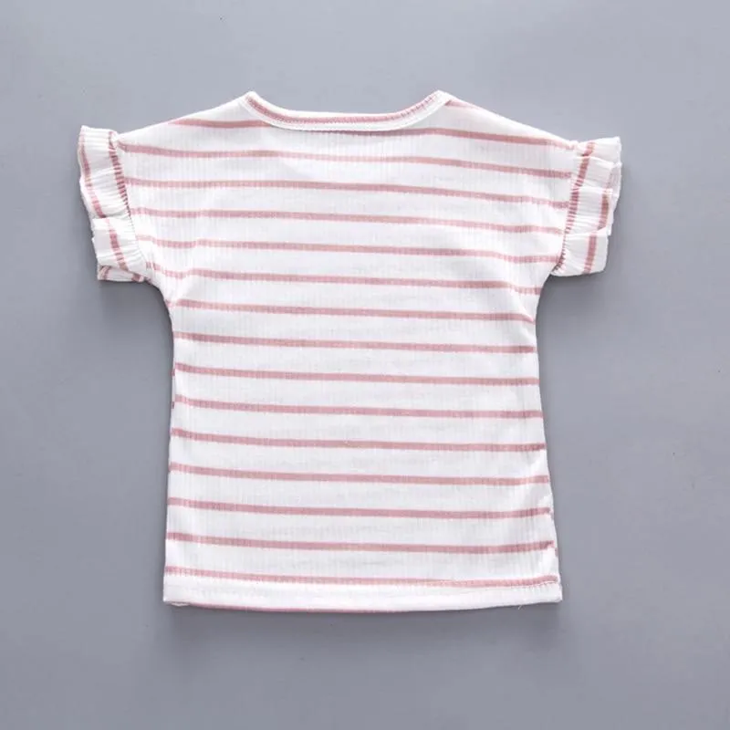 Striped Tee & Overall Romper