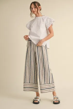 Striped Wide Leg Pants