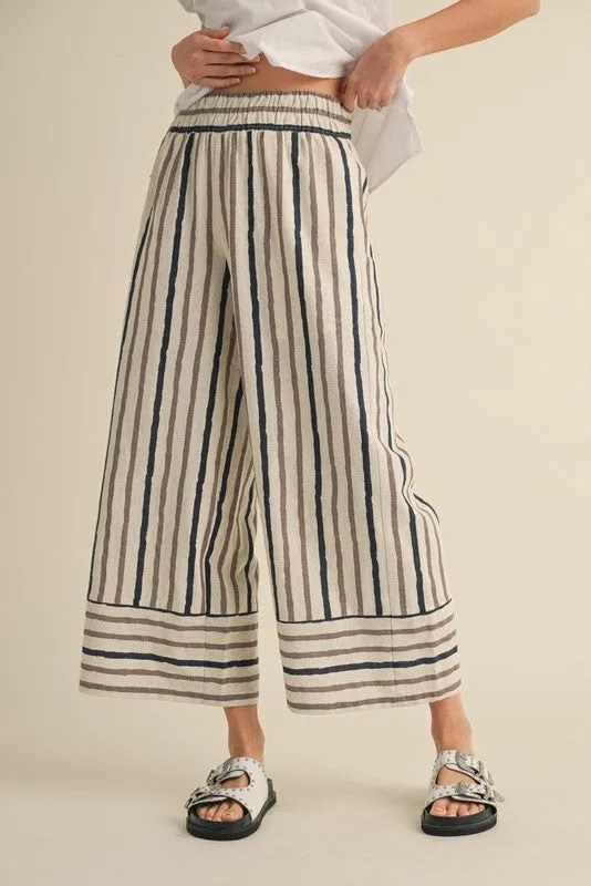Striped Wide Leg Pants