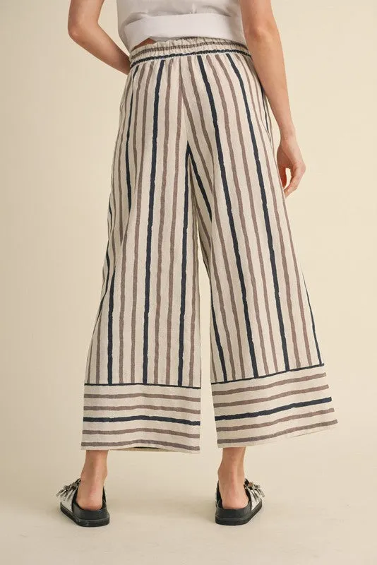 Striped Wide Leg Pants