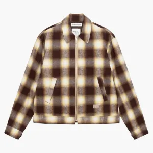Stussy X Our Legacy Work Shop Blouson Flannel Jacket Nebraska Flannel Plaid
