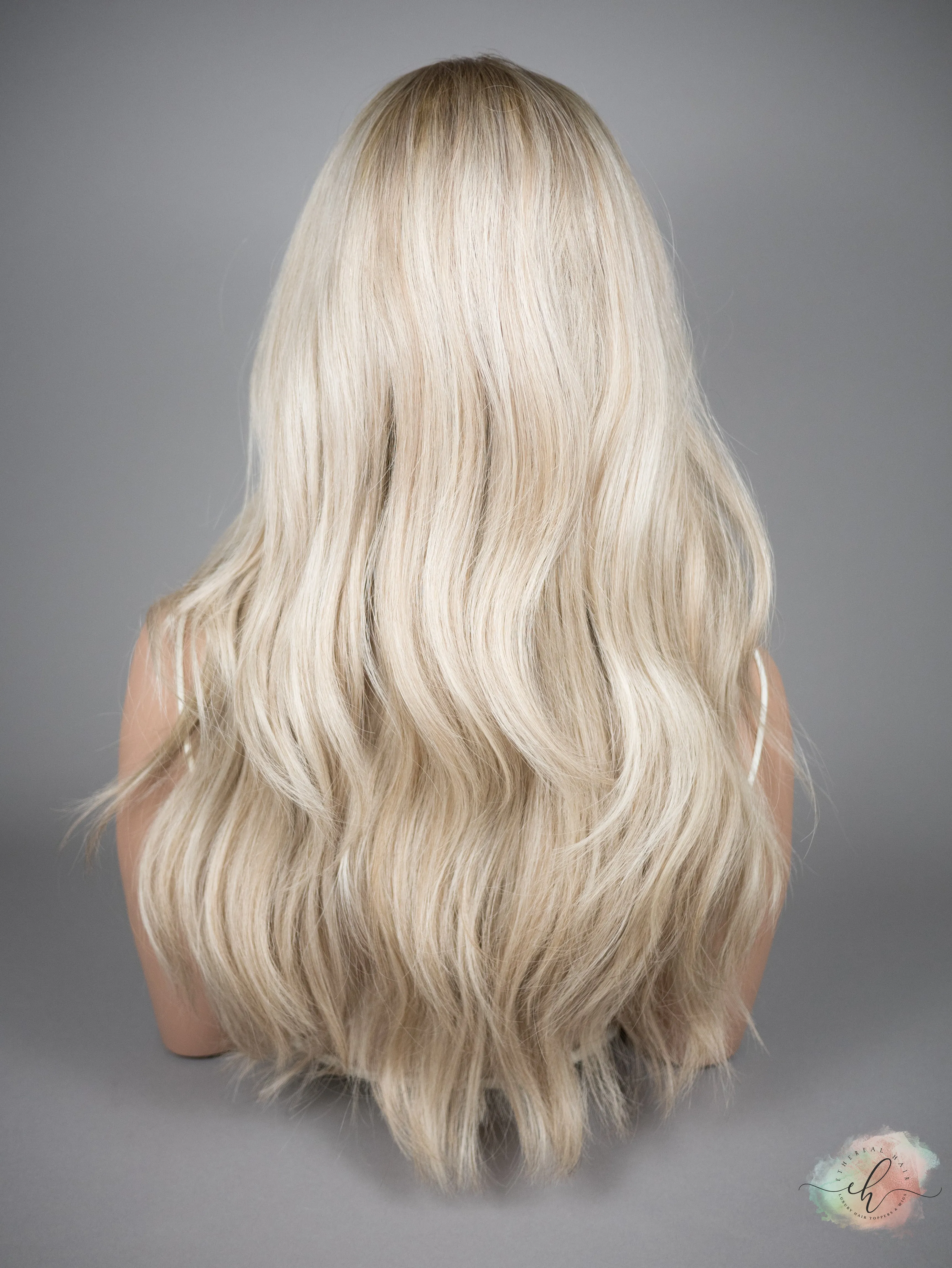 “SUMMER BREEZE" Exquisite Wig: Silk Top Lace Front, Sz. M, 23-24"