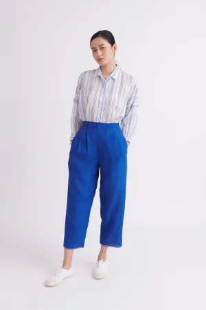 summer pant linen red-SS2025-13l-fashion edit-the plavate