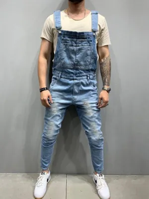 Suspender Denim Jumpsuit