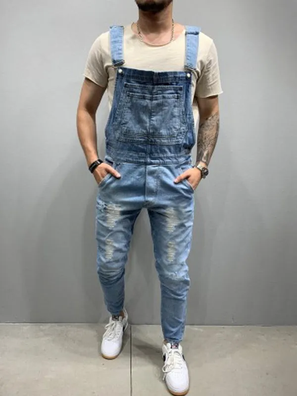 Suspender Denim Jumpsuit