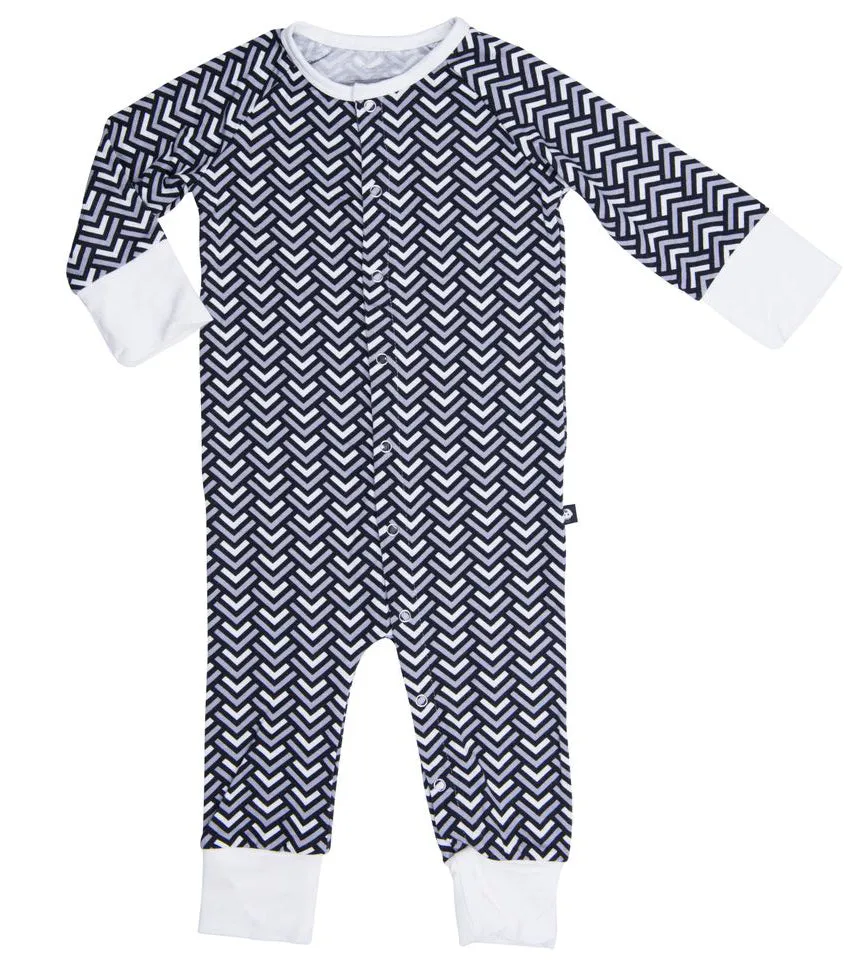 Sweet Bamboo Diagonal Raglan Romper