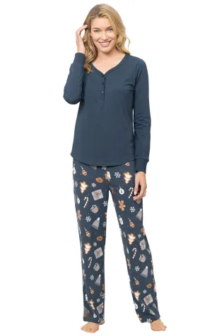 Sweet Comforts Henley Pajamas