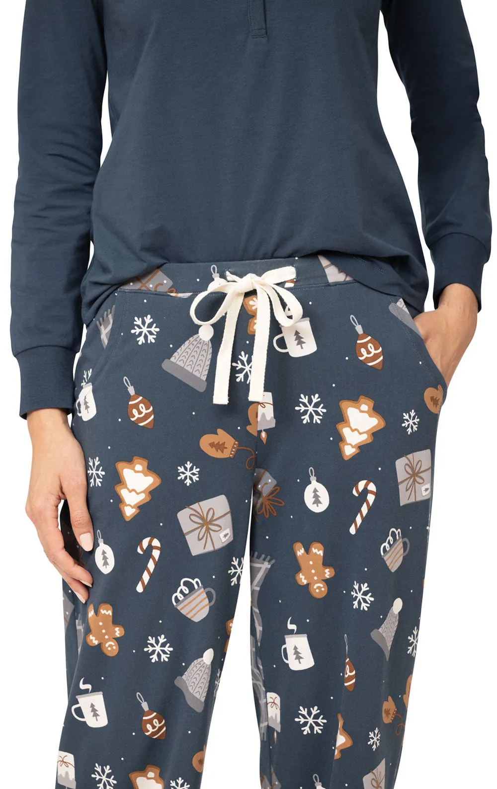 Sweet Comforts Henley Pajamas
