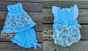 Sweet Rainbow Romper & Short Set