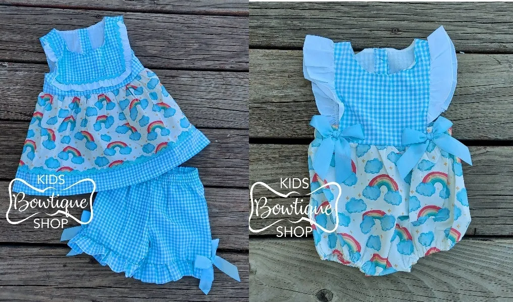 Sweet Rainbow Romper & Short Set
