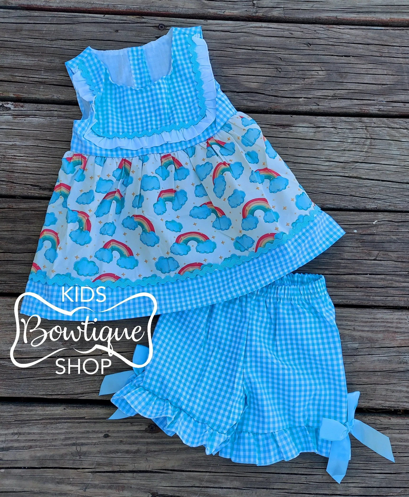 Sweet Rainbow Romper & Short Set