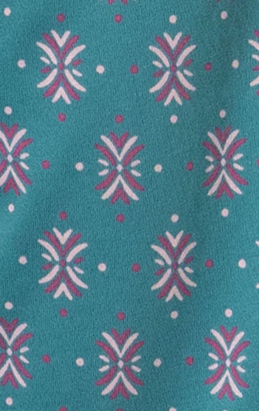 Teal Foulard Pocket Tee Capri Pajamas