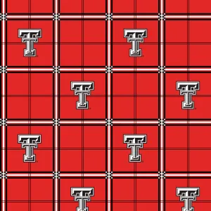 TEXAS TECH UNIVERSITY-Plaid Flannel-100% Cotton-TT023