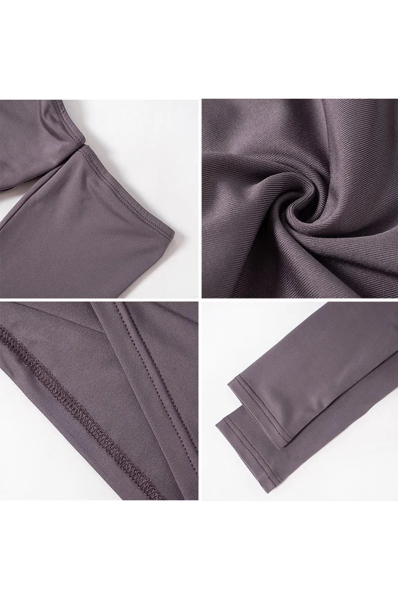 TG686 Long Sleeve Gloves and Off-Shoulder Top