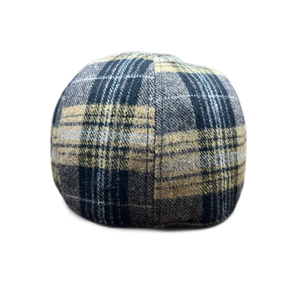 The Bruin Peaky Boston Scally Cap - Gold and Black Plaid