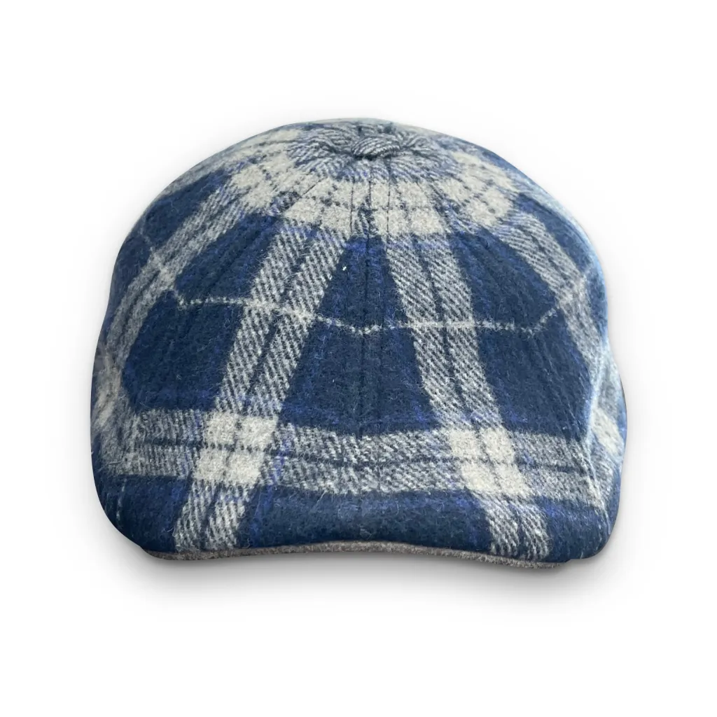 The Distillery Boston Scally Cap - Blue Mash Plaid