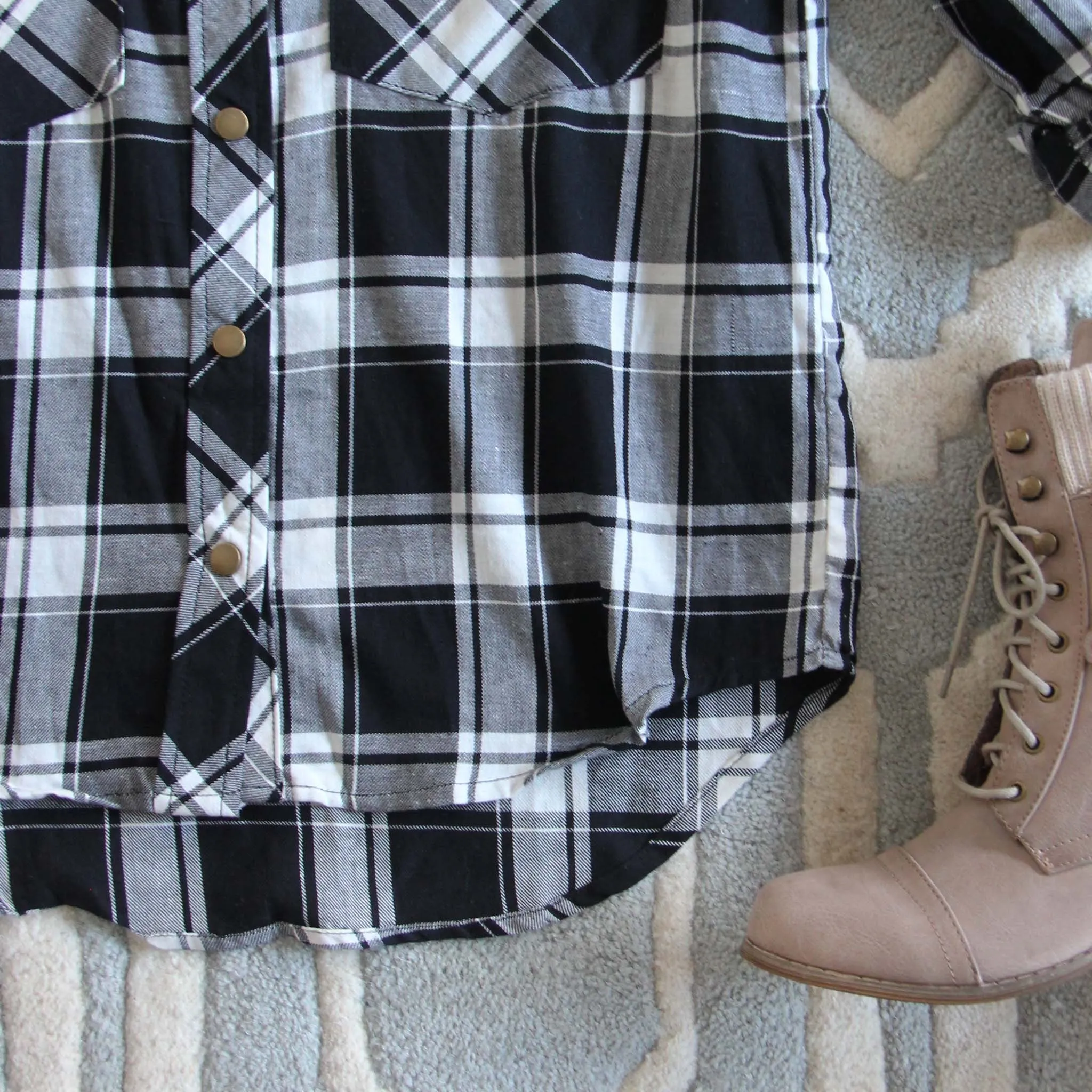The Everyday Plaid Top in Buffalo
