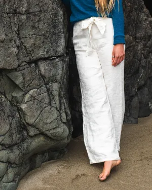 The Georgia Linen Jacquard Pant