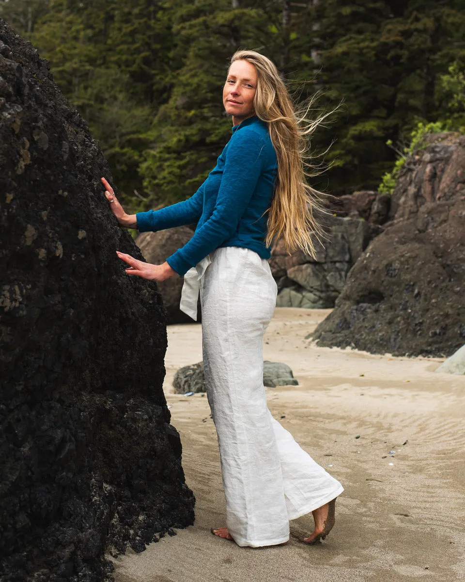 The Georgia Linen Jacquard Pant