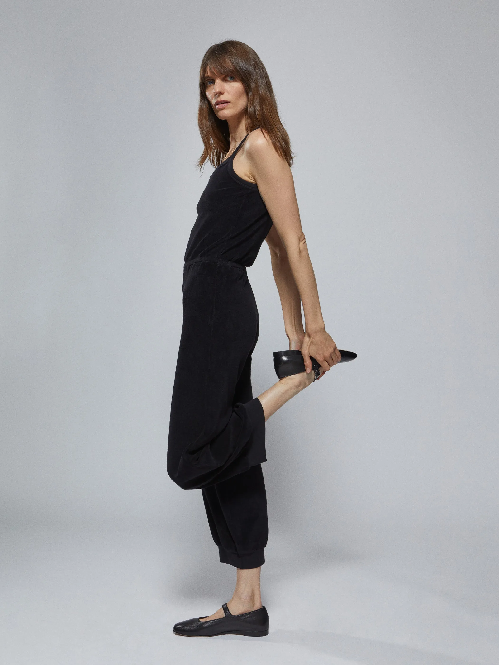 The Giorgi Tank Jumpsuit in Terry