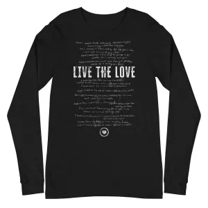 The Live the Love Unisex Long Sleeve Tee